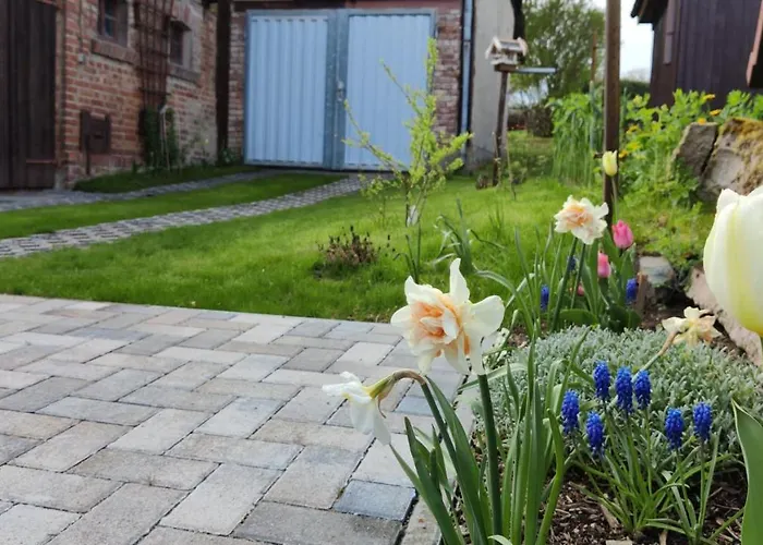 Σπίτι διακοπών Blaue Blume Mit 11 Kw Ladestation, Kamin, Terrasse, Eingezaeuntem Garten, Sauna, Wlan, Netflix, 2 Hunde Willkommen! *