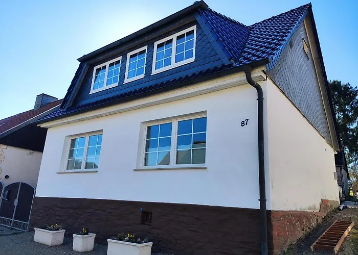 Blaue Blume Mit 11 Kw Ladestation, Kamin, Terrasse, Eingezaeuntem Garten, Sauna, Wlan, Netflix, 2 Hunde Willkommen! Σπίτι διακοπών Güntersberge